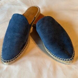 Pina2 Blue Suede Espadrille Mules
